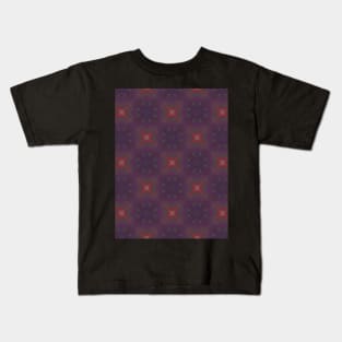 Dark Red Triangular Pattern - WelshDesignsTP003 Kids T-Shirt